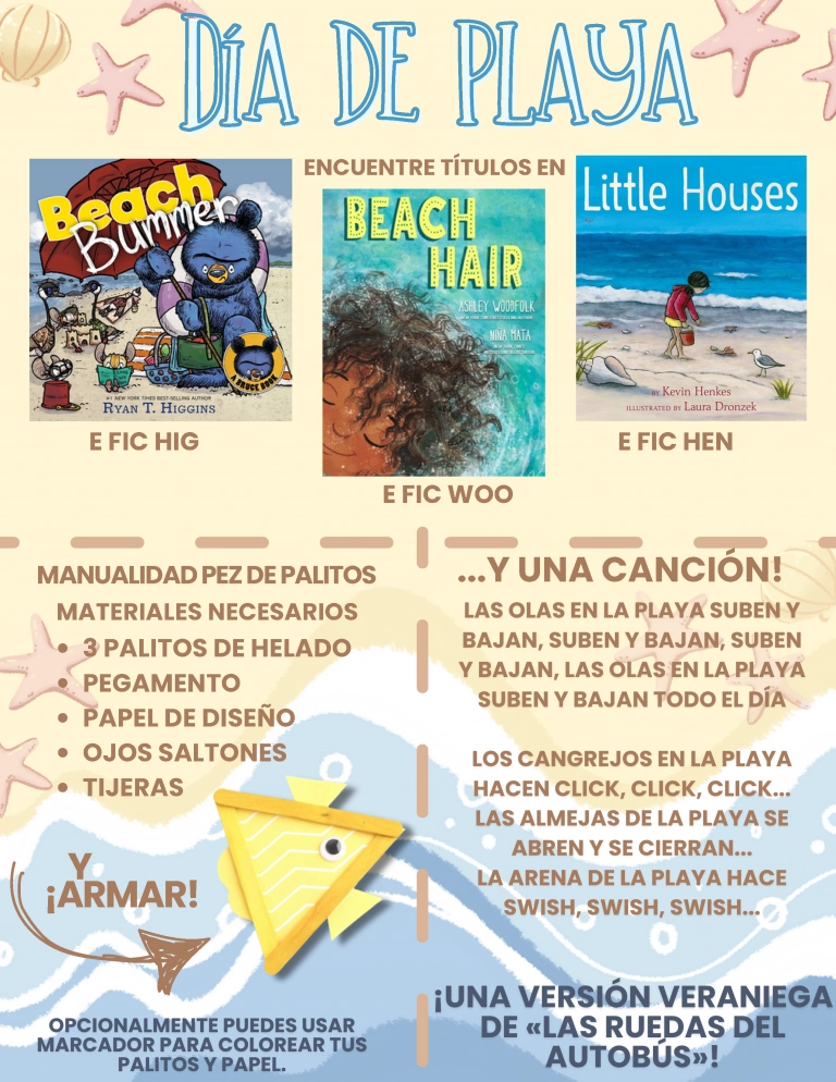 Día de Playa Cuentos Instrucciones en Español